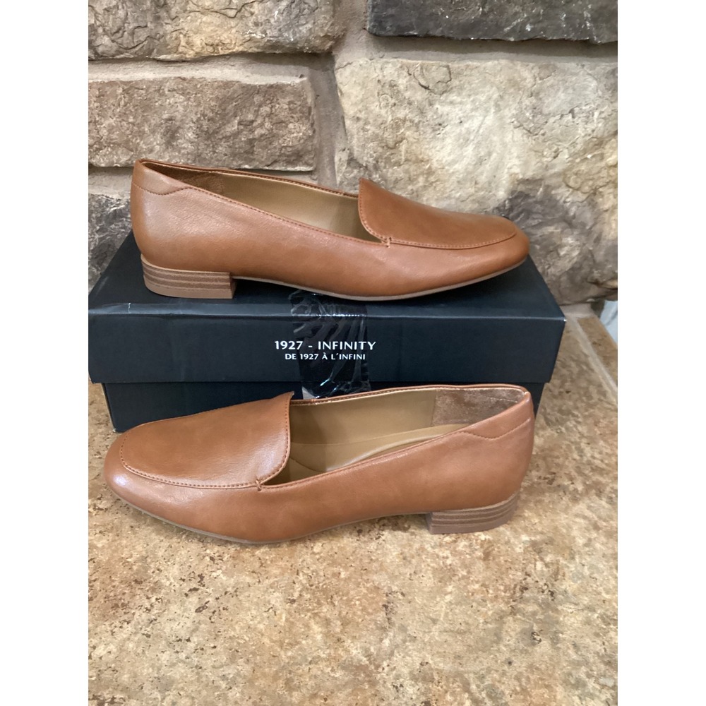 Naturalizer Dahlia Loafers English Tea Tan Leather Flats Womens 7.5 New